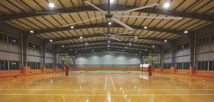 لماذا تعتبر الملاعب الرياضية أفضل لعشاق HVLS؟